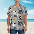 thumbnail image 4 of Lsque Dog pattern Hawaiian Shirt for Men, Unisex Summer Beach Casual Short Sleeve Button Down Shirts-XX-Large, 4 of 9
