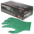 thumbnail image 1 of 100pc 4 Mil Green Nitrile Gloves Powder Free Premium Food Grade Heavy Duty Glove, 1 of 2