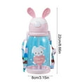thumbnail image 3 of Kawaii Water Bottle Cute Water Bottles for Girls, Kawaii Water Bottle with Straw and Adjustable Strap, Portable Leakproof Drinking Bottle for School Outdoor Sports Travel, 3 of 6