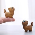 thumbnail image 5 of JZROCKER Wooden Kitten Figurine Handcrafts Miniature Cats Statue Decors for Home Office Desktop Shelf Sculpture Ornament, 5 of 13