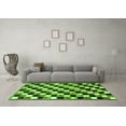thumbnail image 3 of Ahgly Company Indoor Rectangle Checkered Green Modern Area Rugs, 7' x 9', 3 of 4
