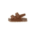 thumbnail image 3 of bebe Toddler Girl's Sandals – Adjustable Comfort Footbed Sandals with Charm, Glitter, Braid & Buckle Styles, 3 of 7