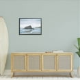 thumbnail image 2 of Crashing Waves Rocky Beach Coastal Painting Black Framed Art Print Wall Art, 2 of 7
