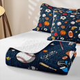 thumbnail image 4 of Erosebridal Multi Sport Ball Cartoon Twin Quilt Set,Football Basketball BallTwin Coverlet Set For Boys,2 Pieces, 4 of 7