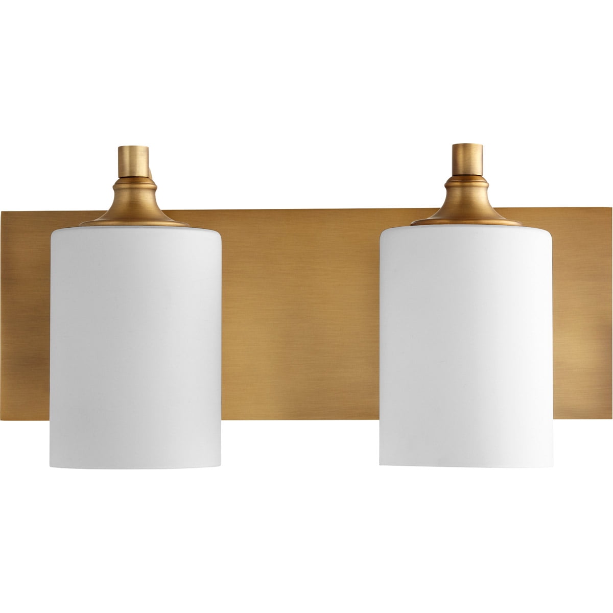 Bathroom Vanity 2 Light With Aged Brass Finish Medium Base Bulbs 17