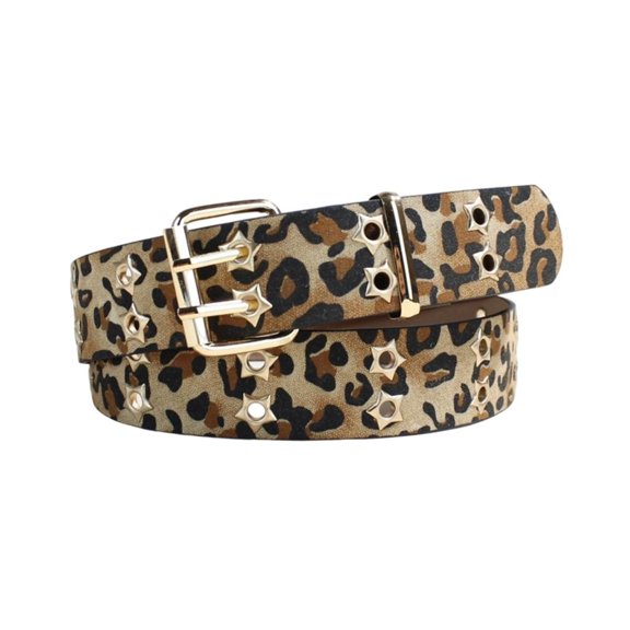 Ywmsfl Star Studded Waist Belt Punk Styles Adjustable Waistband For Women Men Hip Hop Fashion Accessory