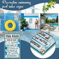 thumbnail image 2 of PENGXIANG Decorative Swimming Pool Rules Signs  Indoor/Outdoor Aluminum Metals Signs, 2 of 6