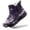 Purple, variant on Qaltryn Ankle Snow Boots for Women Men Faux Fur Lined Side Zipper Non‑Slip Water‑Resistant Lightweight Short Winter Boots for Outdoor Snow Daily Wear