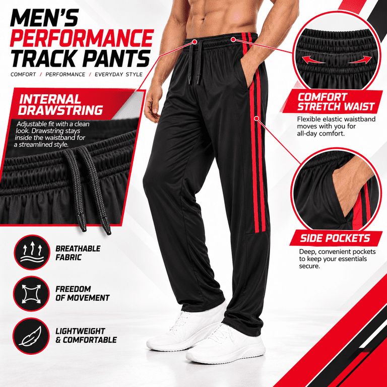 Daresay Men's Dri-Fit Athletic Pants, 3-Pack photo 2