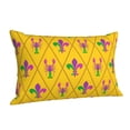 thumbnail image 2 of Vsdgher Mardi Gras Crayfish and Fleur de lis Print Pillow Cases -Iconic Collection Pillowcases -Extra Soft, Not easy to deform,not pilling Export quality, 2 of 8