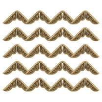 Golden Iron Corner Guards for Home with Antique Style Vintage Book Corners to Protect Albums and