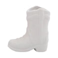 thumbnail image 1 of Tarro de Almacenamiento de cerámica Bearachild con bota de vaquero soporte para cerillas blanco, 1 of 6