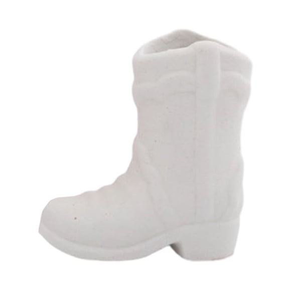 Billuyoard Tarro de almacenamiento creativo para botas de vaquero, elegante y práctico, soporte para cerillas para botas de vaquero Virtcooy Almacenamiento y organización del hogar blanco