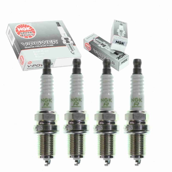 4 pc NGK V-Power Spark Plugs compatible with Acura Integra 1.8L L4 2001
