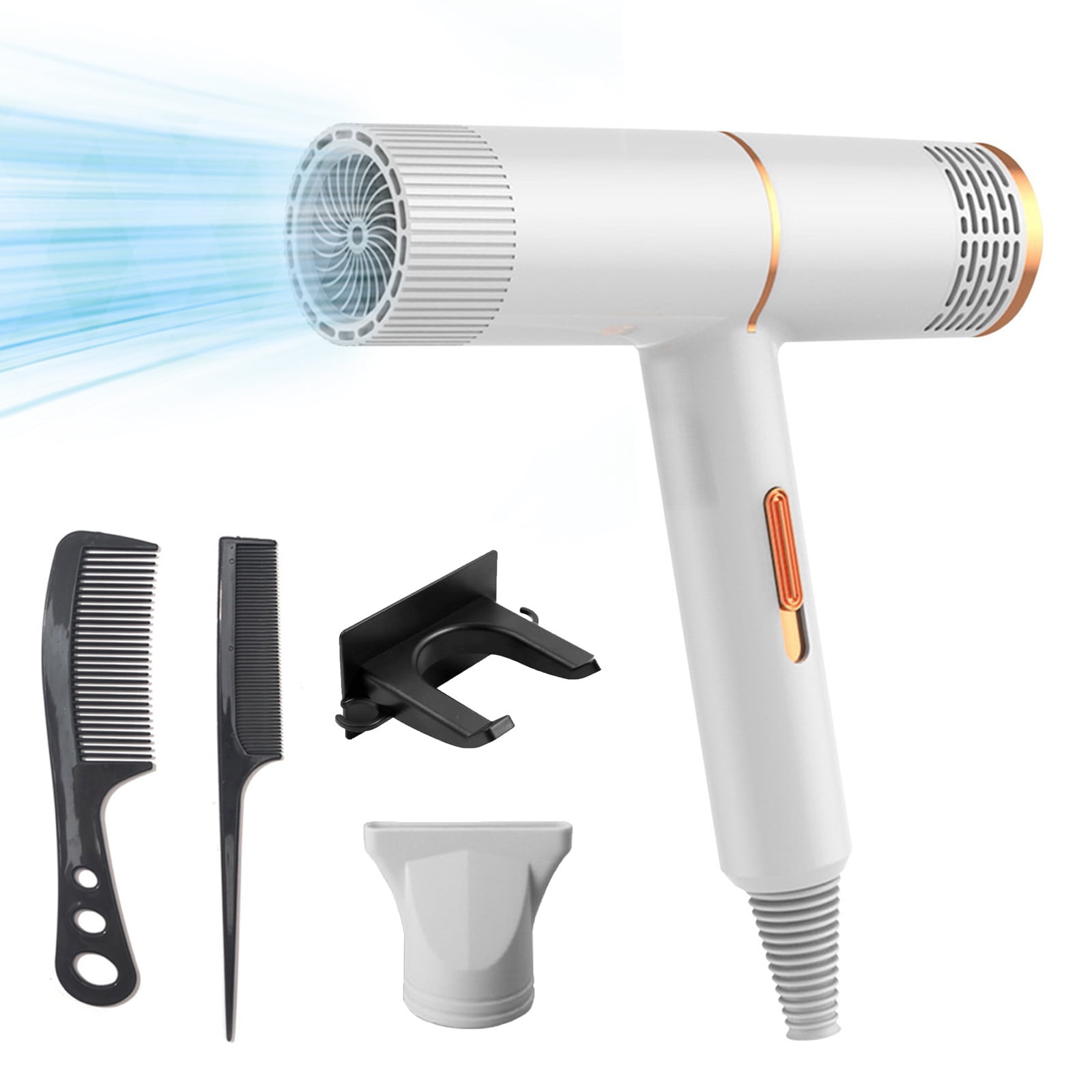 Sentryse Ionic Hair Dryer, 110,000 RPM, Gold, Quiet Lightweight