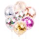 thumbnail image 2 of 5 piezas globo de confeti de lentejuelas transparente de 12 pulgadas para boda, fiesta de cumpleaños, decoración de globos Gao Jiahui  unisex, 2 of 2