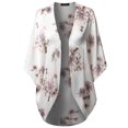 thumbnail image 1 of FashionOutfit Women's Loose Floral Super Light Kimono Cardigan Blouse Top MADE in USA, 1 of 3