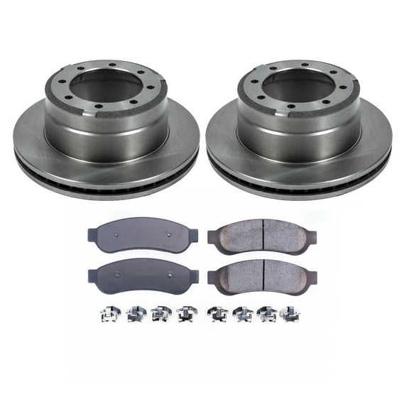 Ultimate Brakes Rear Semi-Metallic Brake Pad and Rotor Kit with Hardware WM80093