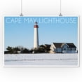 thumbnail image 2 of Cape May, New Jersey, Lighthouse in Winter (9x12 Wall Art Print, Home Decor), 2 of 3