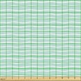 thumbnail image 2 of Ambesonne Mint Fabric by the Yard Upholstery, Wavy Pastel Stripes Uneven, 10 Yards, Almond Green, 2 of 5