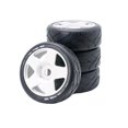 thumbnail image 2 of For Raytheon 17mm Adapter, 1/8 Rc Remote Control Flat Running Trolley Tire,black+blue, 2 of 5