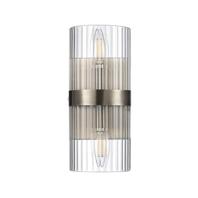 Aplique de Pared GLOBE Electric 65000046 de 2 Luces en Latón Mate