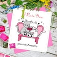 thumbnail image 2 of Lovely Cats Silicone Clear Stamps Happy Valentine's Day Transparent Stamps for Birthday Easter Valentine's Day Cards Making DIY Scrapbooking Photo Album Decoration Paper Craft for DIY, 2 of 7