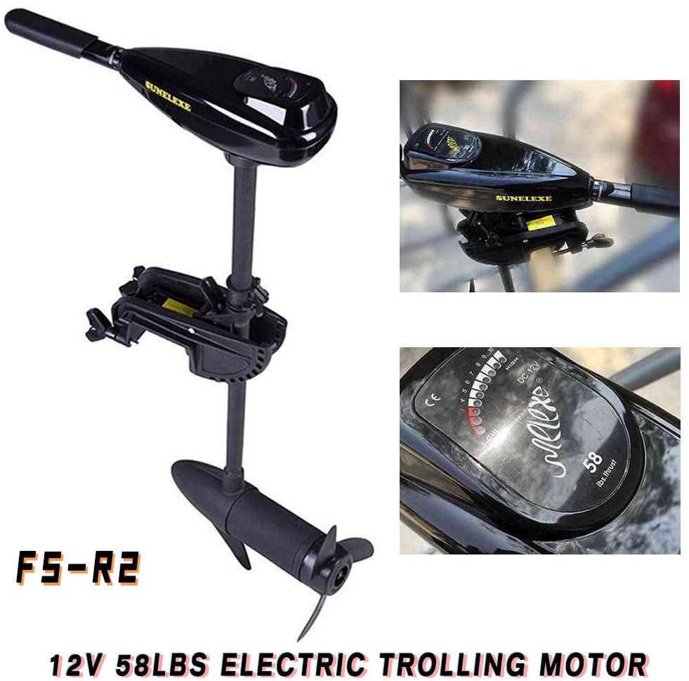 Electric trolling motor outboard 58 lbs trust 12 volts transom mount Short shaft