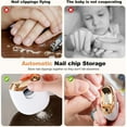 thumbnail image 3 of Hemvt 2-Speeds Adjustable Automatic Nail Clipper for Adults and Seniors, USB Rechargeable Electric Nail Trimme with LED Light, Easy to Carry, 3 of 7