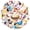 4A-50pcs, variant on 35pcs-50pcs Cute Chicken Stickers Animal Farm Stickers Cartoon Funny Stickers for Laptops Guitars Suitcases