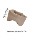 thumbnail image 3 of Dongrere Soft Breathable Sleep Eye Mask, Light Blocking Blindfold for Sleeping Travel Nap Night Rest Use, 5x26.7 Inch, Gray, 3 of 6