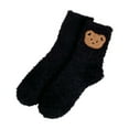 thumbnail image 4 of ManxiVoo Premium Thermal Coral Fleece Socks for Women Extra Thick Non-Slip Bottom Gripper Socks Ideal for Recovery and Home Wear Black, 4 of 4