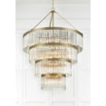 thumbnail image 3 of EMO-5409-MG Crystorama Lighting Emory - 22 Light Chandelier-55.25 Inches Tall and 40 Inches Wide-Modern Gold Finish, 3 of 11