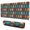 Red Bigfoot Pattern, variant on Long Mouse Pads for Desk,Dark Blue Bigfoot and Tree Pattern Desk Mats on Top Of Desks, Desk Mouse Pad Extra Large with 3mm Non-Slip Base and Stitched Edge for Gaming,Office,Work,Home 31.5"x11.8"