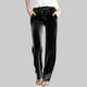 thumbnail image 2 of RKSTN Velvet Wide Leg Pants for Women Oversized Drawstring Elastic Waisted Straight Leg Velour Pant Womens Casual Solid Plus Size Relaxed Fits Loose Comfortable Velvet Jogger Trousers with Pockets, 2 of 7