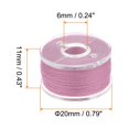 thumbnail image 2 of Uxcell Prewound Bobbin Thread with Storage Case for Embroidery and Sewing Machine, Pink Purple 25 Pack, 2 of 6