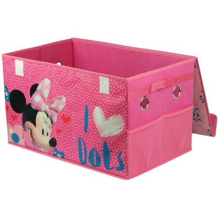 minnie mouse collapsible storage trunk