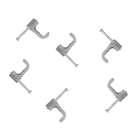 SupaLec Flat Cable Clips (Pack of 100)