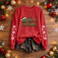 thumbnail image 2 of AnuYalue Christmas Sweatshirt for Women Trendy Merry Christmas Shirt Xmas Long Sleeve Outfits Crewneck Pullover, 2 of 8