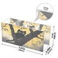 thumbnail image 5 of WOBOGO Black Cat on Branch Acrylic Pen Holder 4 Compartments Clear Pencil Organizer Makeup Brush Storage Case, 5 of 7