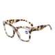 thumbnail image 2 of Gafas de lectura anti luz azul, gafas comunes de montura grande europeas y americanas, gafas de lectura para personas de mediana edad y mayores, gafas de lectura para mujeres, 2 of 5