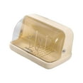 thumbnail image 2 of Dualoai Cup Storage Holder with Cover Nursing Bottle Dry Rack Hollow Bottom Multipurpope Yellow, 2 of 9