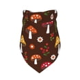 thumbnail image 3 of Easygdp Woodland Mushroom with Flowers and Berries Pet Scarf, Dog Triangle Scarf, Printing Dog Bib, Handkerchief Scarf for Small Medium Large Dogs Cats Pets, 3 of 9