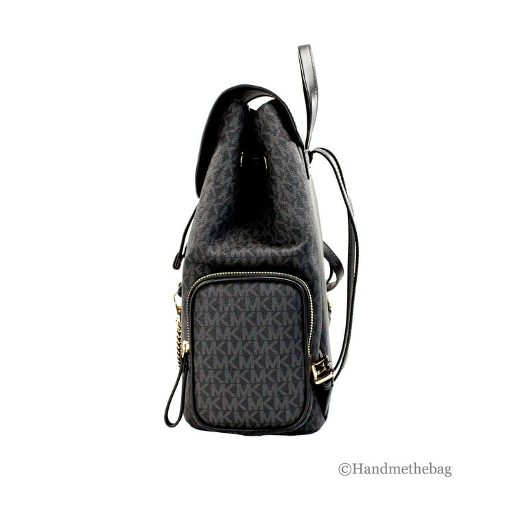 Michael Kors Womens Jet Set Large Signature PVC Chain Backpack