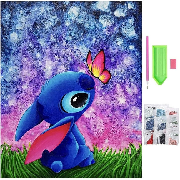Kits de pintura de diamantes para adultos y niños 5D, kits de arte de diamantes de imitación redondos con diamantes de imitación, punto de cruz, dibujos animados, artes y manualidades WD.WDQZL Producto electrónico