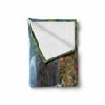 thumbnail image 2 of Croatia Soft Flannel Fleece Throw Blanket, Nature Themed Outdoor Scene of Waterfalls of Plitvice National Park, Cozy Plush for Indoor and Outdoor Use, 50" x 60", Multicolor, by Ambesonne, 2 of 6