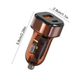 thumbnail image 3 of JZCHUNTOY 52.5W Dual USB C Car Charger 1 Pack, Fast Charging Adapter with Overcharge Protection, Universal Power Converter for Car Interior Charging, Tablet, Multi-device Power Supply, 3 of 6