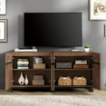 thumbnail image 3 of WAMPAT Modern TV Stand for TVs up to 70 inch, 2 in 1 Entertainment Center TV Console with Adjustable Shelves and Metal Base for Living Room,Bedroom,Brown, 3 of 7