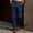 Navy, variant on Men's Pants Big and Tall 50x30 Solid Color Casual Business Commuting High Waist Slim Straight Leg Trousers