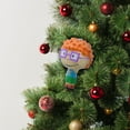 thumbnail image 3 of The Rugrats Chuckie Decoupage Christmas Ornament, 4" Tall, Plastic, By Ruz, 3 of 5